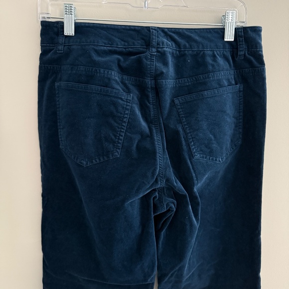 J MCLAUGHLIN WATSON PANTS VELVET STRETCH 5 POCKET SLIM FIT ZIP CLOSURE NAVY 6 - Picture 6 of 10